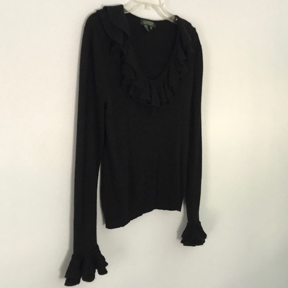 Lauren Ralph Lauren Sweaters - Lauren Ralph Lauren ruffled sweater, size medium